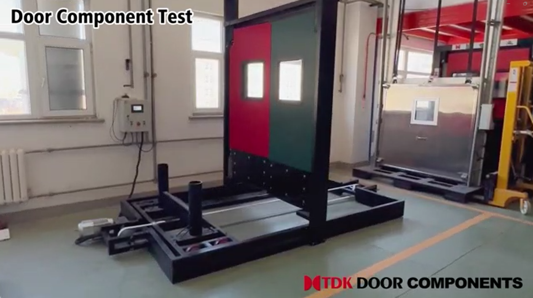 double swinging door testing at TDK Doors